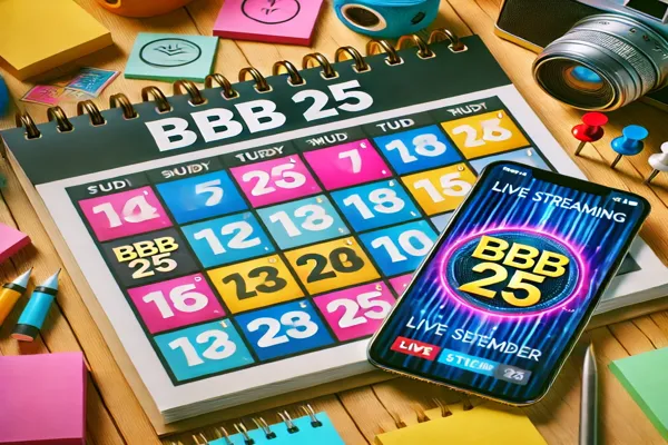 Agenda Semanal do BBB 25: Saiba o Que Vai Acontecer e Não Perca Nada
