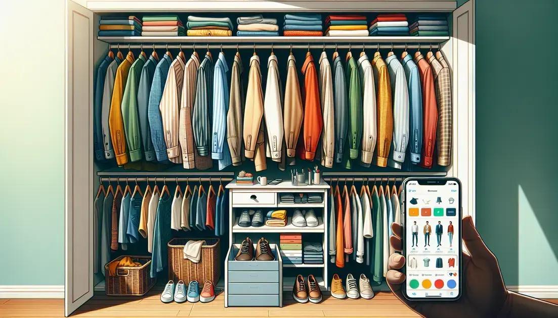Dicas Para Reduzir Compras Desnecessárias Organizando o Armário com Aplicativos